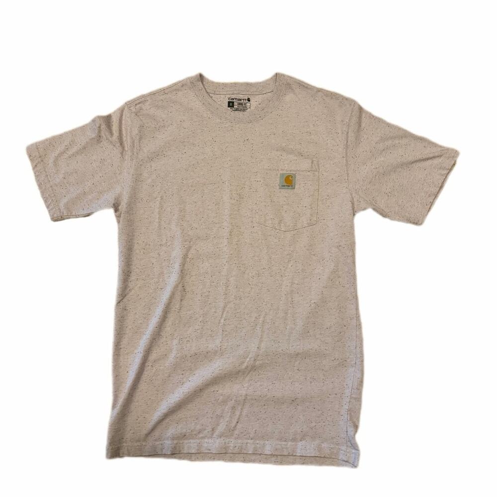 Carhartt short sleeve tee shirt loose fit with pink wash